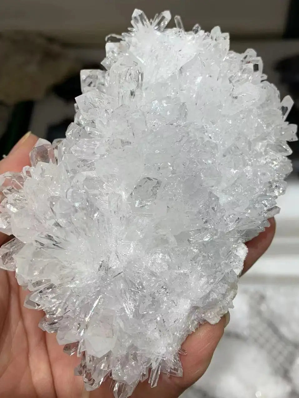 Healing Natural White Crystal Cluster