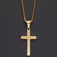 Thumbnail for Men's Minimalistic Stainless Steel Cross Necklace