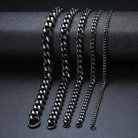 Thumbnail for Men's TITANIUM STEEL Miami Cuban Link CLASSIC DUDE Bracelet in 4 Colors -Sizes up to 9 inches