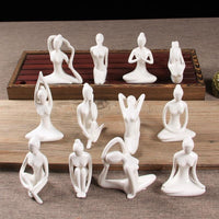 Thumbnail for Abstract Glazed Ceramic YOGA Figurine- 12 Poses Available-BUY 2, GET a 3RD FREE!