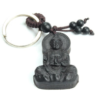 Thumbnail for Traditional  Ebony Wood Buddha Keychain