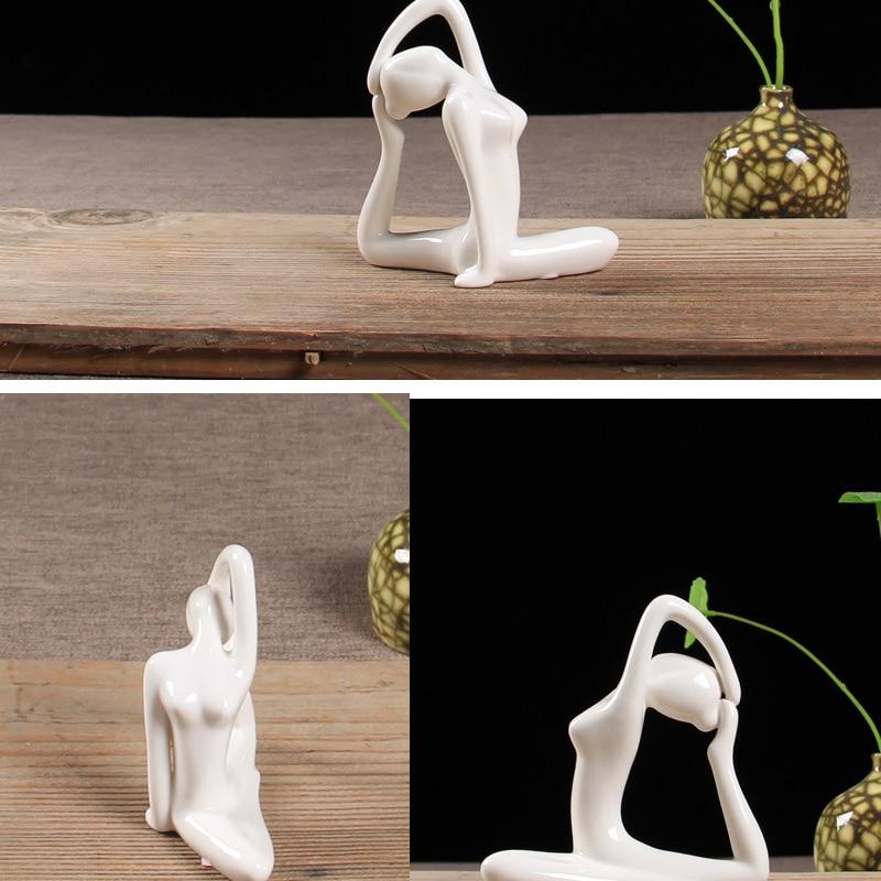 Abstract Glazed Ceramic YOGA Figurine- 12 Poses Available-BUY 2, GET a 3RD FREE!