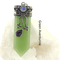 Thumbnail for Sword Stone Natural Healing Crystals Pendant Necklace