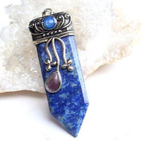 Thumbnail for Sword Stone Natural Healing Crystals Pendant Necklace