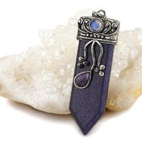 Thumbnail for Sword Stone Natural Healing Crystals Pendant Necklace