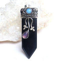 Thumbnail for Sword Stone Natural Healing Crystals Pendant Necklace