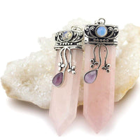 Thumbnail for Sword Stone Natural Healing Crystals Pendant Necklace