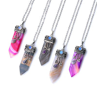Thumbnail for Sword Stone Natural Healing Crystals Pendant Necklace