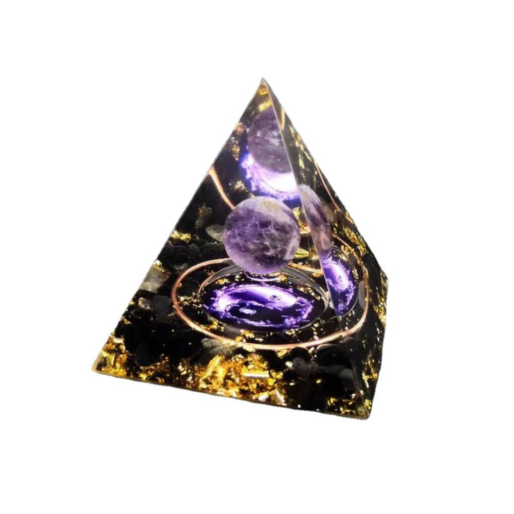 Natural Crystal Energy Ball Pyramid