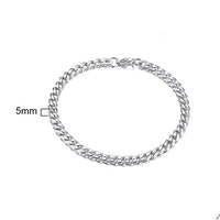 Thumbnail for Men's TITANIUM STEEL Miami Cuban Link CLASSIC DUDE Bracelet in 4 Colors -Sizes up to 9 inches