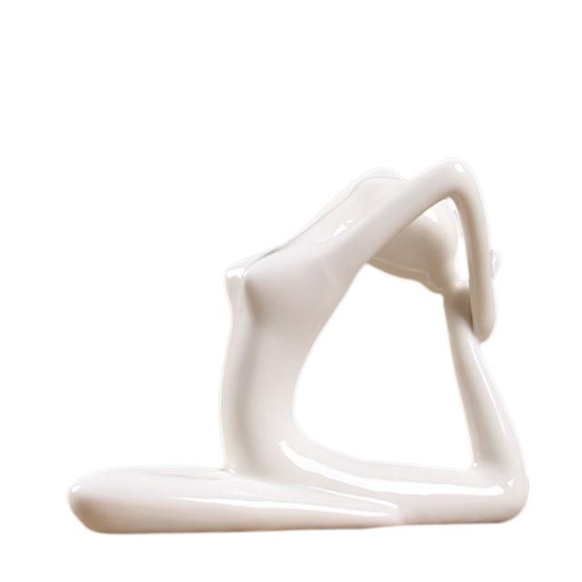 Abstract Glazed Ceramic YOGA Figurine- 12 Poses Available-BUY 2, GET a 3RD FREE!