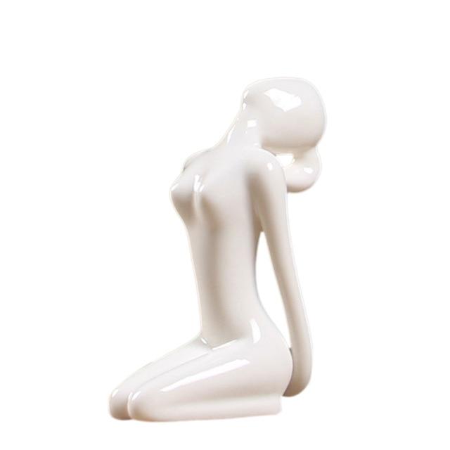Abstract Glazed Ceramic YOGA Figurine- 12 Poses Available-BUY 2, GET a 3RD FREE!