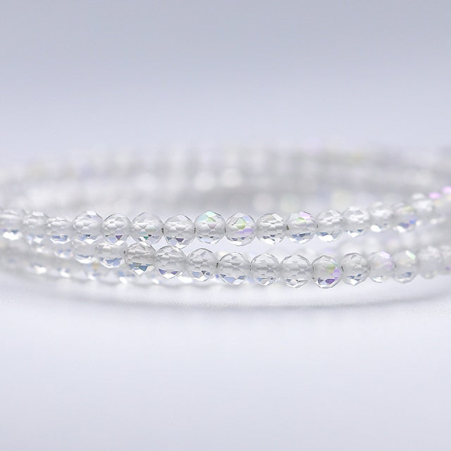 Feminine Beaded Natural Stones 'FERTILITY' Necklace with Sterling Silver