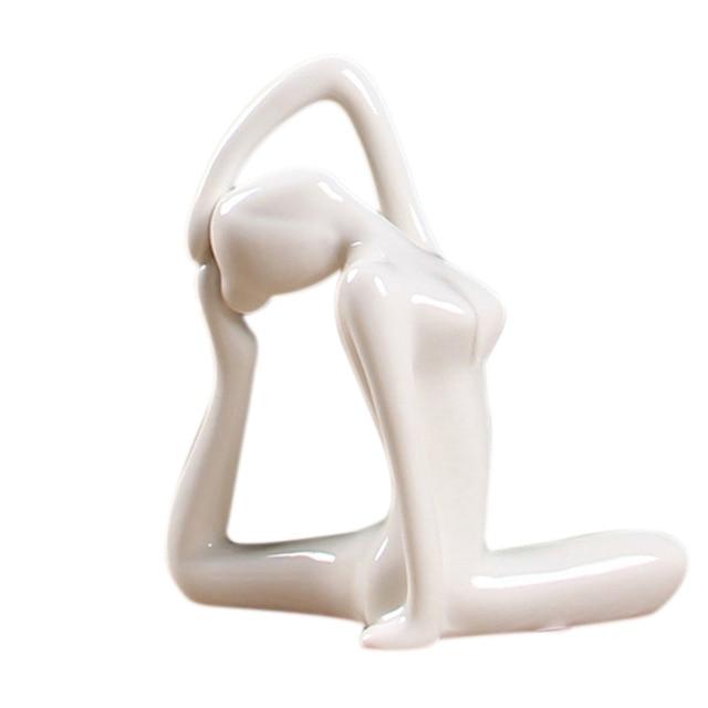 Abstract Glazed Ceramic YOGA Figurine- 12 Poses Available-BUY 2, GET a 3RD FREE!