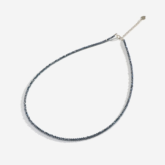 Feminine Beaded Natural Stones 'FERTILITY' Necklace with Sterling Silver