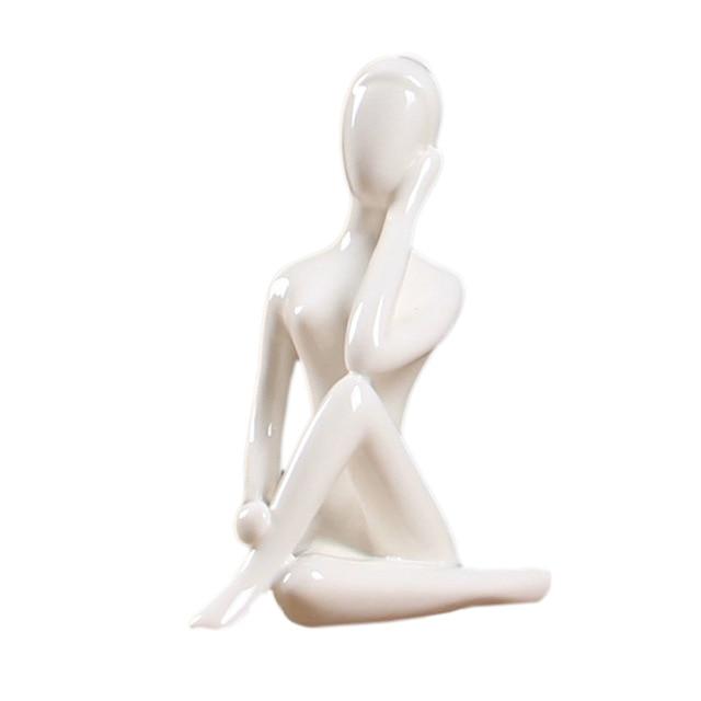 Abstract Glazed Ceramic YOGA Figurine- 12 Poses Available-BUY 2, GET a 3RD FREE!