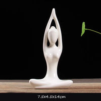 Thumbnail for Abstract Glazed Ceramic YOGA Figurine- 12 Poses Available-BUY 2, GET a 3RD FREE!