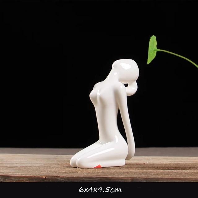 Abstract Glazed Ceramic YOGA Figurine- 12 Poses Available-BUY 2, GET a 3RD FREE!
