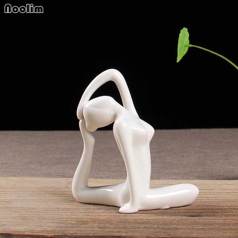 Abstract Glazed Ceramic YOGA Figurine- 12 Poses Available-BUY 2, GET a 3RD FREE!