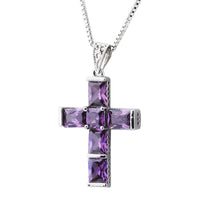 Thumbnail for New Purple Amethyst Cross Necklace-Your Soul Place