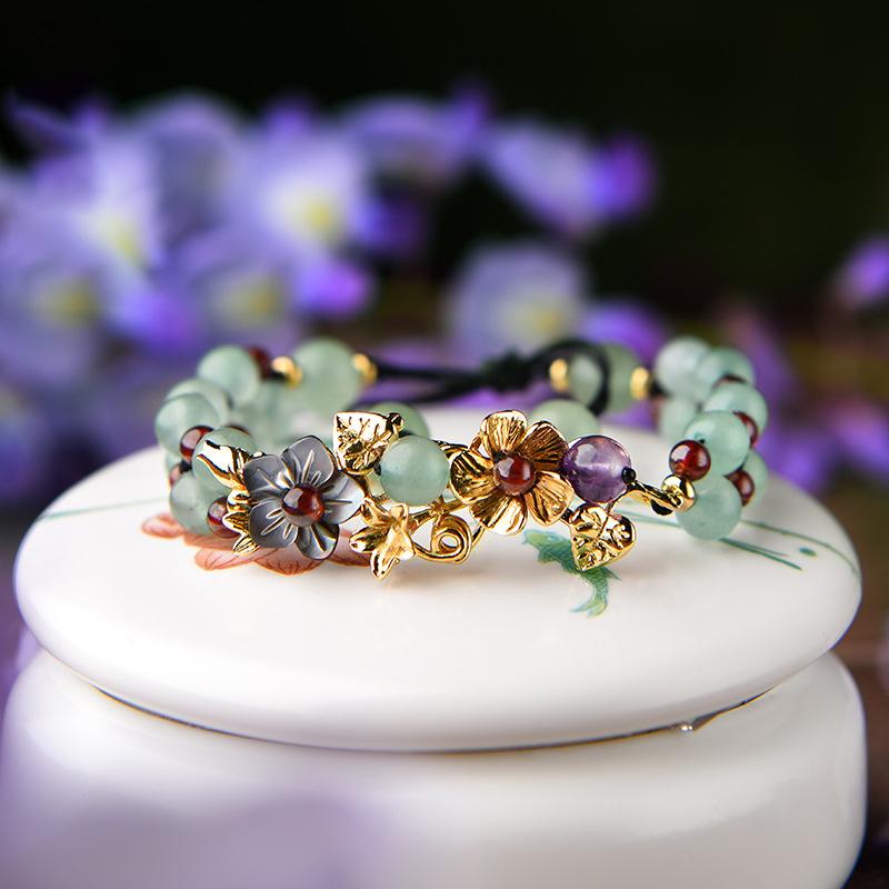 Green Jade Elegant Charm Bracelet-Your Soul Place