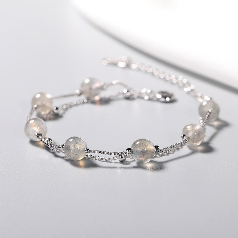 Natural Moonstone Lucky Charm Healing Bracelet-Your Soul Place