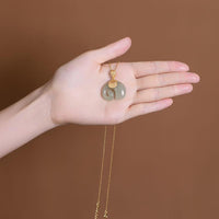 Thumbnail for Natural Jade Elephant Necklace-Your Soul Place