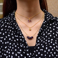 Thumbnail for Sun Moon Star Amethyst  Necklace-Your Soul Place