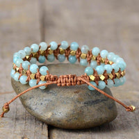 Thumbnail for The Soothing Amazonite Bohemian Woven Bracelet-Your Soul Place