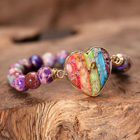 Thumbnail for Prosperity Chakra-Loving Hearts Wrap Bracelet-Your Soul Place