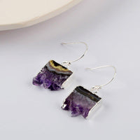 Thumbnail for Amethyst Slice Druzy Earrings-Your Soul Place