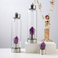 Thumbnail for Amethyst Crystal Healing Water Bottle-Your Soul Place