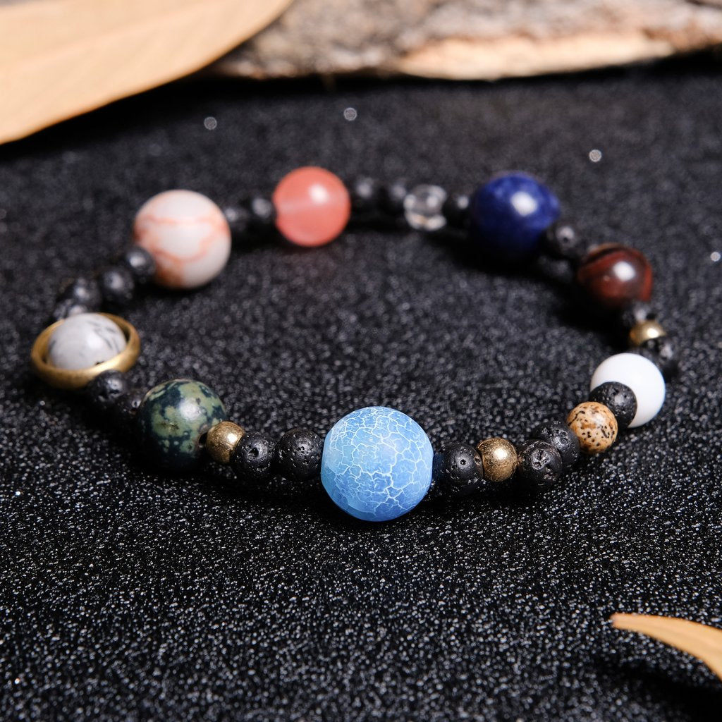 The 9 Planets Solar System Beaded Bracelet-Your Soul Place