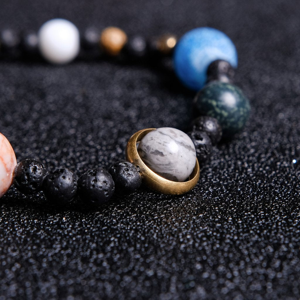The 9 Planets Solar System Beaded Bracelet-Your Soul Place
