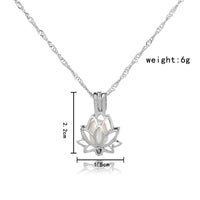 Thumbnail for Luminous Glow In The Dark Lotus Flower Necklace-Your Soul Place