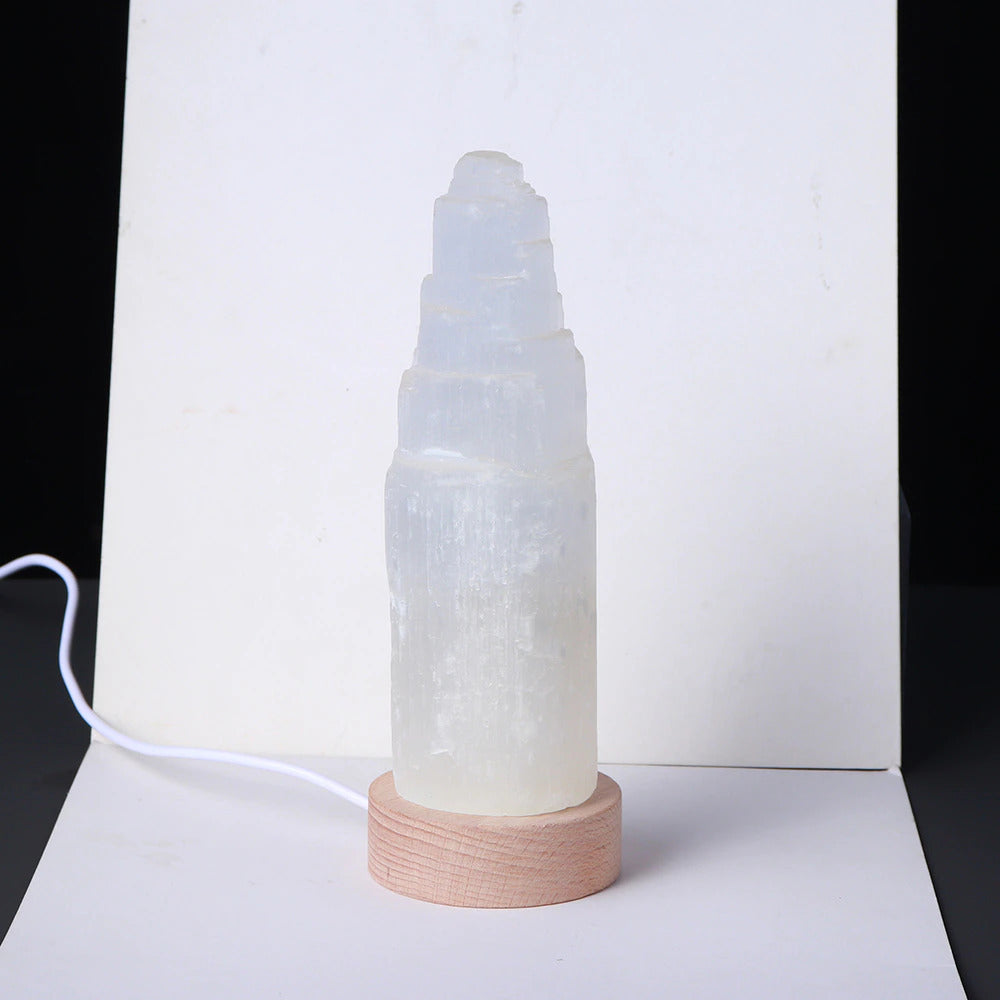 Selenite Tower Cleansing Lamp-Your Soul Place