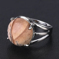 Thumbnail for Natural Gemstone Cocktail Ring YourSoulPlace.com