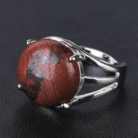 Thumbnail for Natural Gemstone Cocktail Ring YourSoulPlace.com