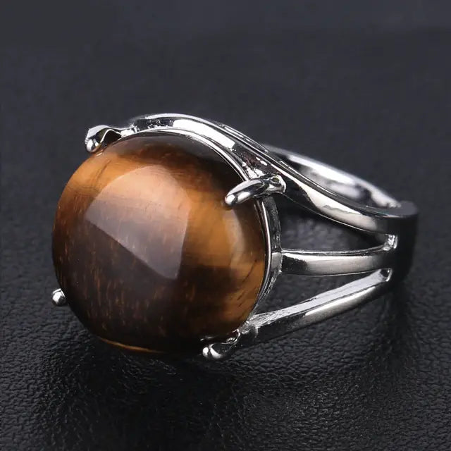 Natural Gemstone Cocktail Ring YourSoulPlace.com