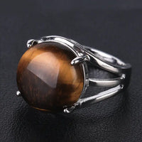 Thumbnail for Natural Gemstone Cocktail Ring YourSoulPlace.com