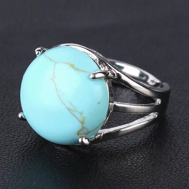 Natural Gemstone Cocktail Ring-Your Soul Place