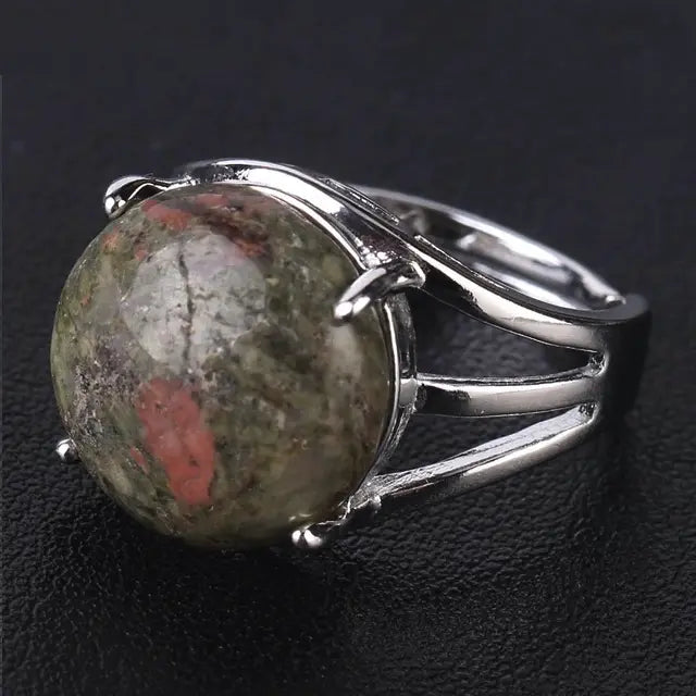 Natural Gemstone Cocktail Ring YourSoulPlace.com
