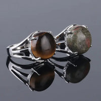 Thumbnail for Natural Gemstone Cocktail Ring YourSoulPlace.com