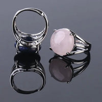Thumbnail for Natural Gemstone Cocktail Ring YourSoulPlace.com