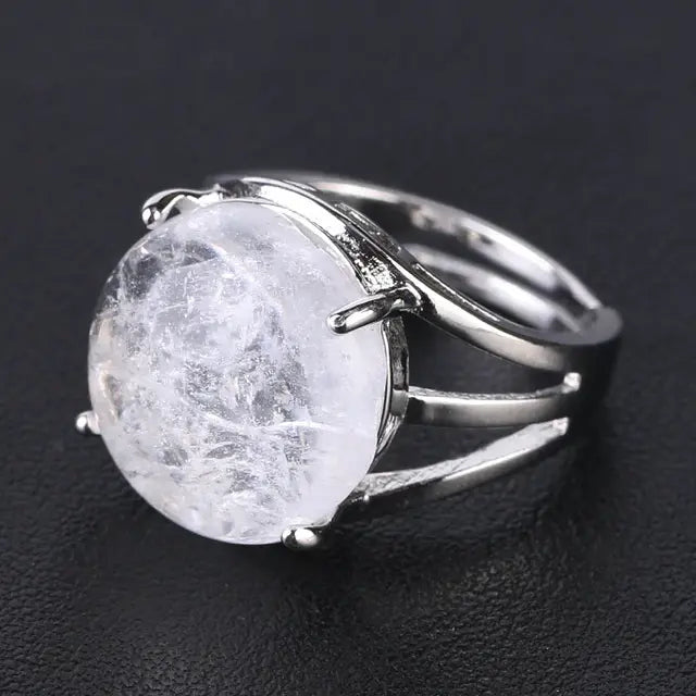 Natural Gemstone Cocktail Ring YourSoulPlace.com