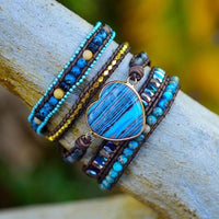 Thumbnail for Starlight Galaxy Imperial Jasper Wrap Bracelet-Your Soul Place