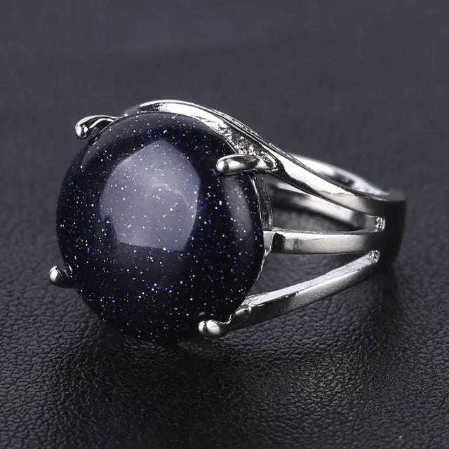 Natural Gemstone Cocktail Ring-Your Soul Place