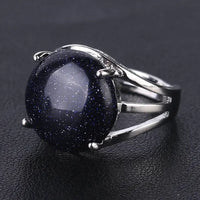 Thumbnail for Natural Gemstone Cocktail Ring-Your Soul Place