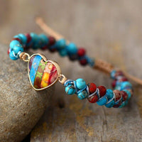 Thumbnail for Spread The Joy Jasper Braided Bracelet-Your Soul Place