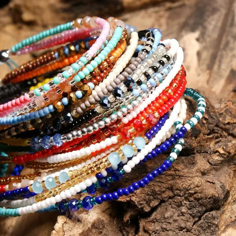 Blessed Seed Bead Layered Bracelet-Your Soul Place